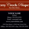 Cherry Creek Properties Business Card Template: CCP01