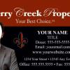 Cherry Creek Properties Business Card Template: CCP02
*Additional charge for photo silhouette editing if needed.