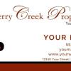 Cherry Creek Properties Business Card Template: CCP05